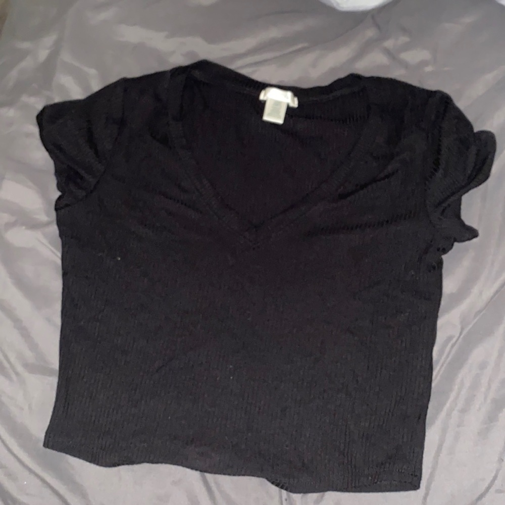 Black crop top